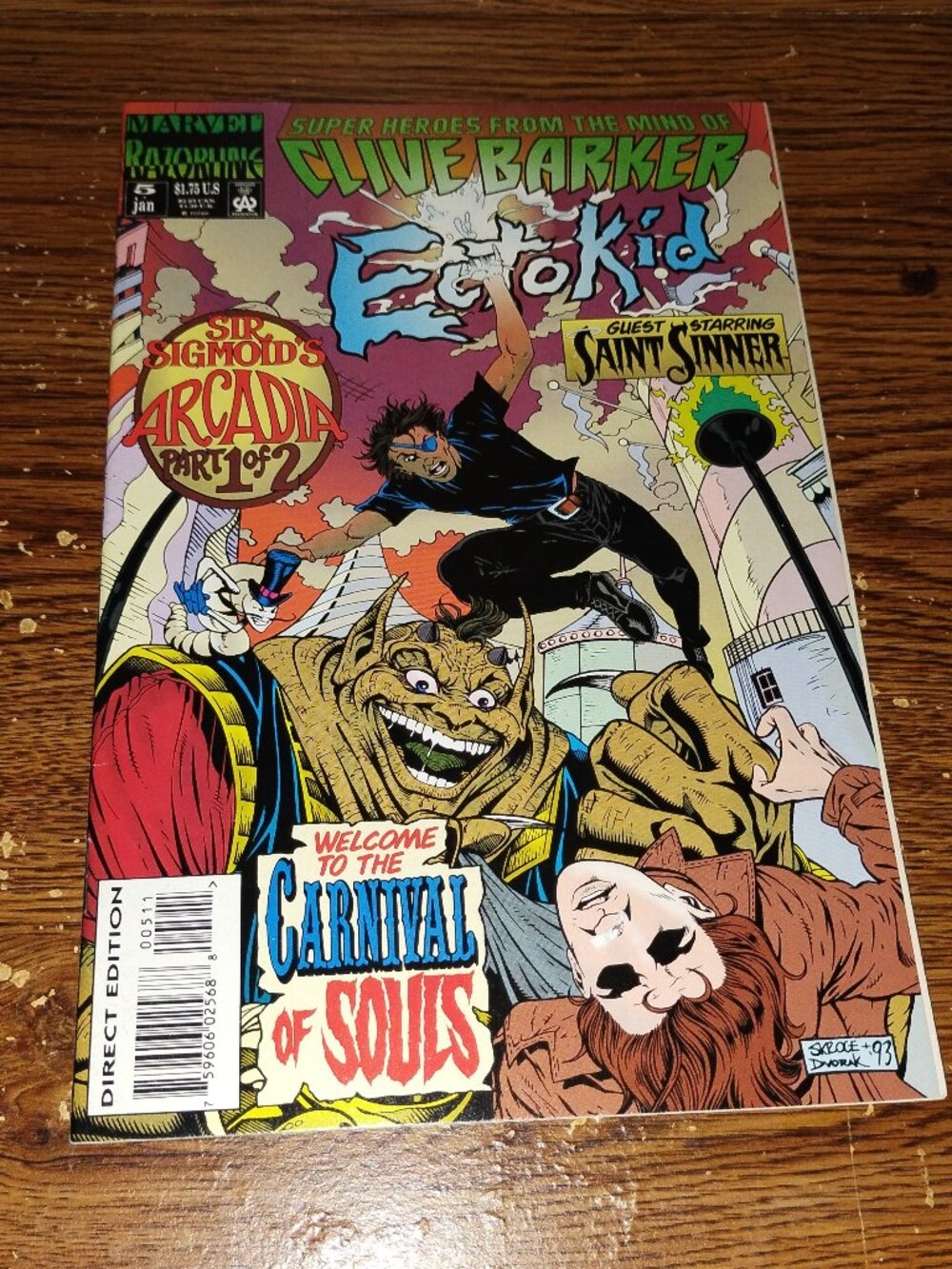 Super Heroes from the Mind of Clive Barker Ectokid #5 (Razorwing Comics, 1994)